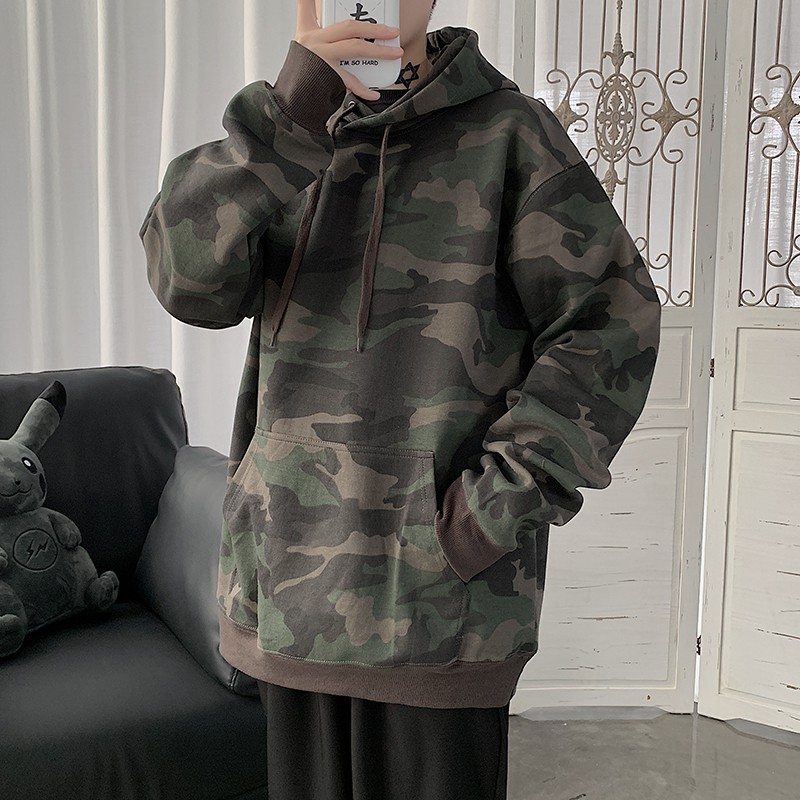 Camouflage on sale hoodie men