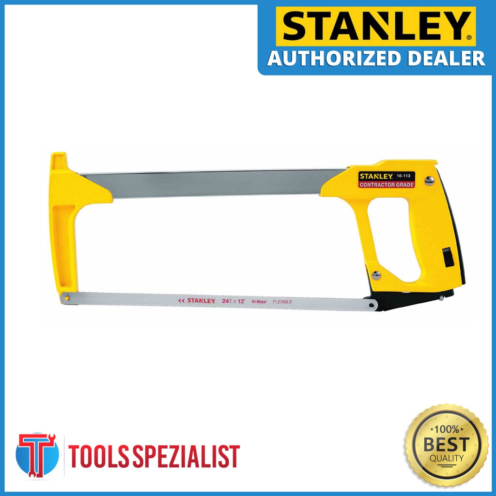 STANLEY HACKSAW FRAME W/ BLADE HEAVY DUTY 15113 | Shopee Philippines