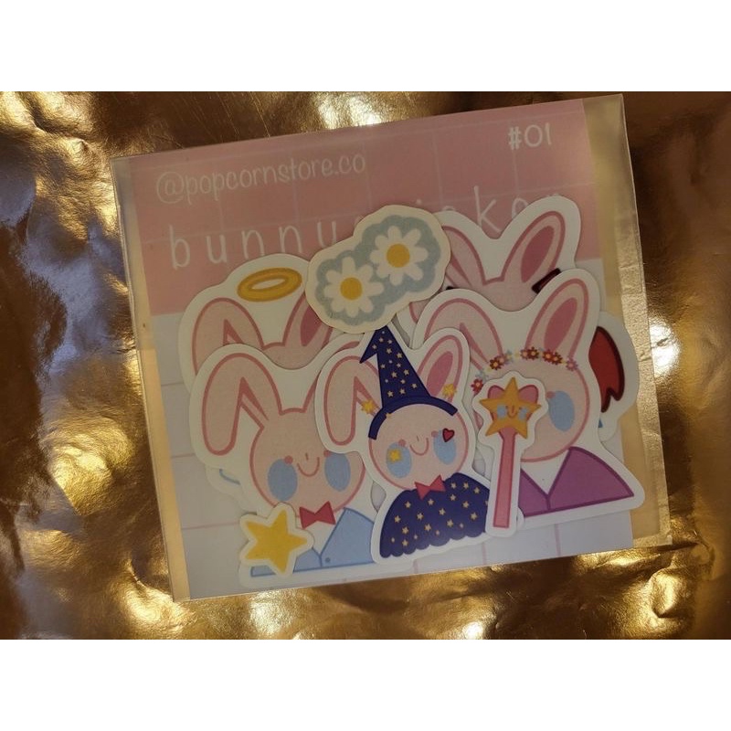 rabbit sticker flakes pack | Shopee Philippines