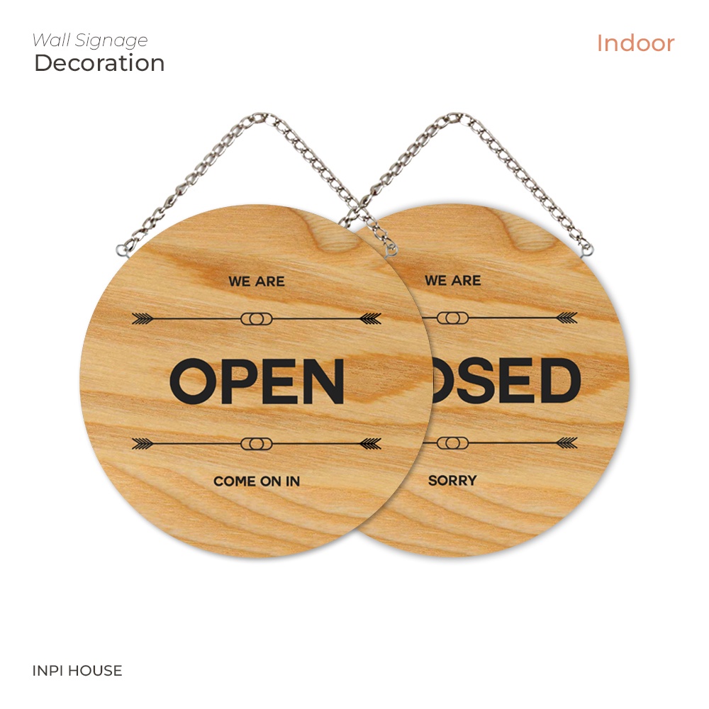 Open close sign board - shop sign system - shop door | Shopee Philippines