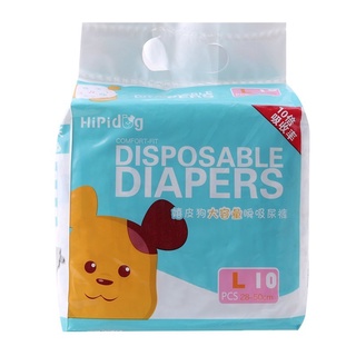 10pcs/set Pet Dog Disposable Diapers Super Absorption Physiological ...
