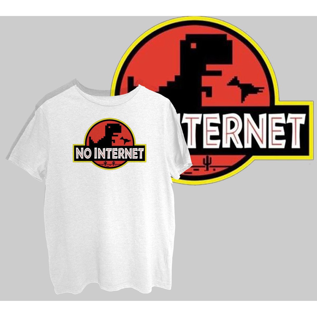 no internet jurassic park shirt