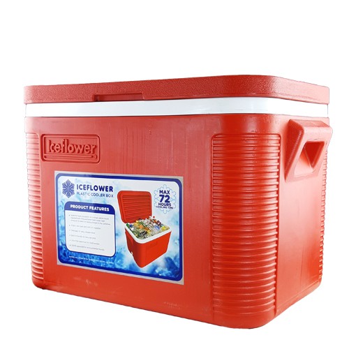 ICEFLOWER Saver 2 Caser White Interior Plastic Cooler Box 58 Liters