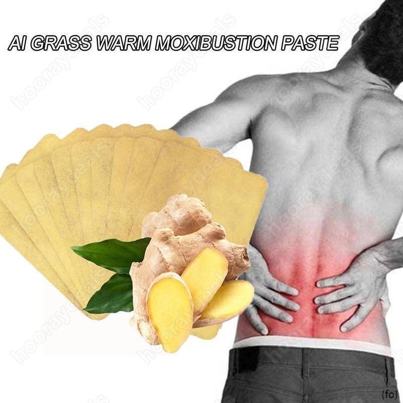 50PCS Herbal Ginger Patch Promote Blood Circulation Treatment Gout Knee Neck Back Pain Relief