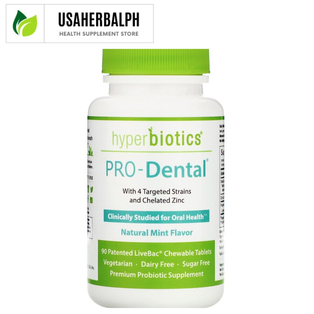 Hyperbiotics Prodental Probiotics for Bad Breath, Gum Health, Pro