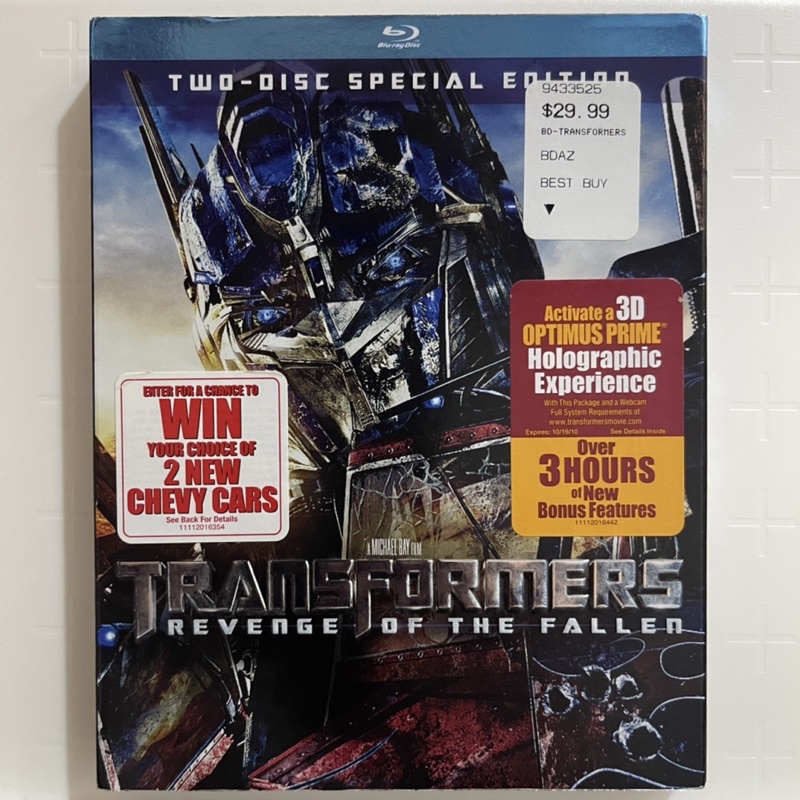 Transformers Revenge of the Fallen Bluray Movie (2Disc Special Big