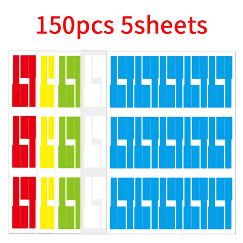 NEW ARRIVAL 150Pcs/5 Sheets Cable Labels Wire Marking Network ...