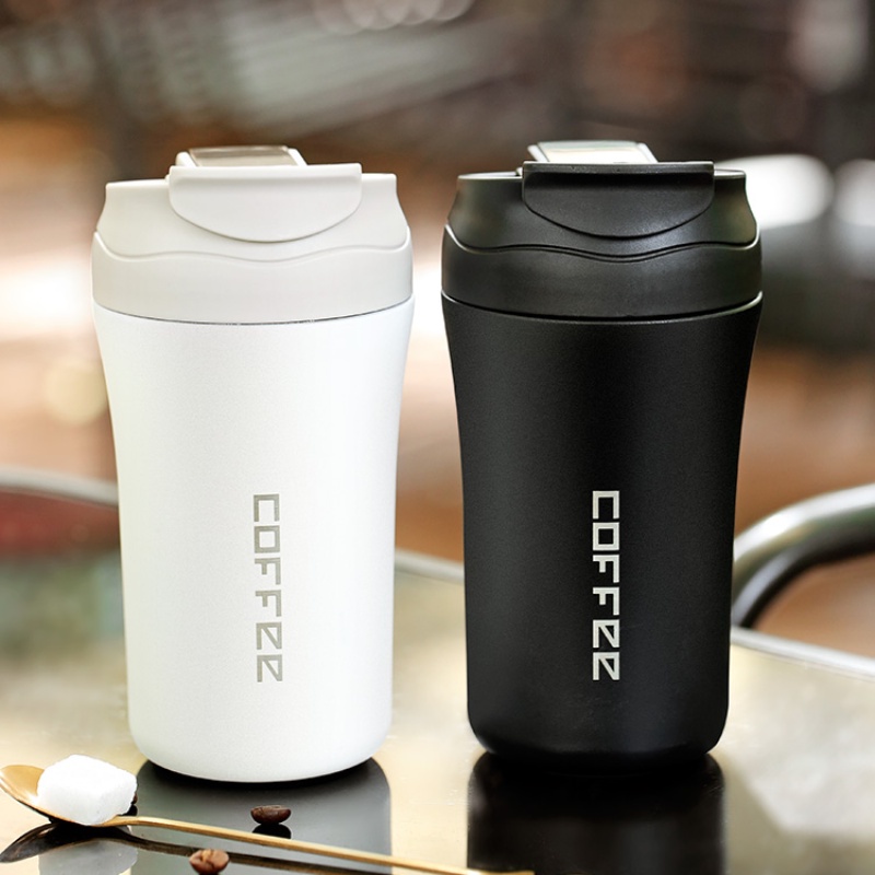 400ML Insulated Tumbler Coffee Travel Mug Vacuum Insulated Coffee Thermos  Cup Stainless Steel with Screw on Lid
