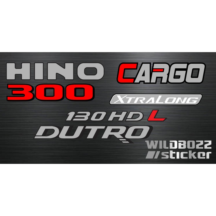 Sticker HINO 130 HDL dutro extra long | Shopee Philippines