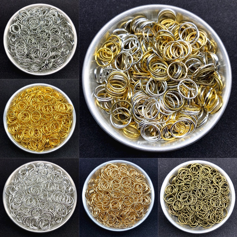 4/5/6/8/10/12mm alloy split ring connecting ring, used to make DIY ...