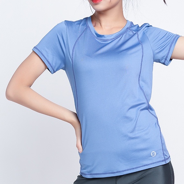 Women Sport Tops High Elastic Seamless Yoga Shirt O-neck Gym Tops Short  Sleeve T-shirts Running Shirt Fitness Blouse Active Wear
