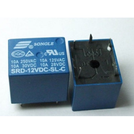 12V DC Power Relay 5 PINS SRD-12VDC-SL-C 12VDC 10A | Shopee Philippines