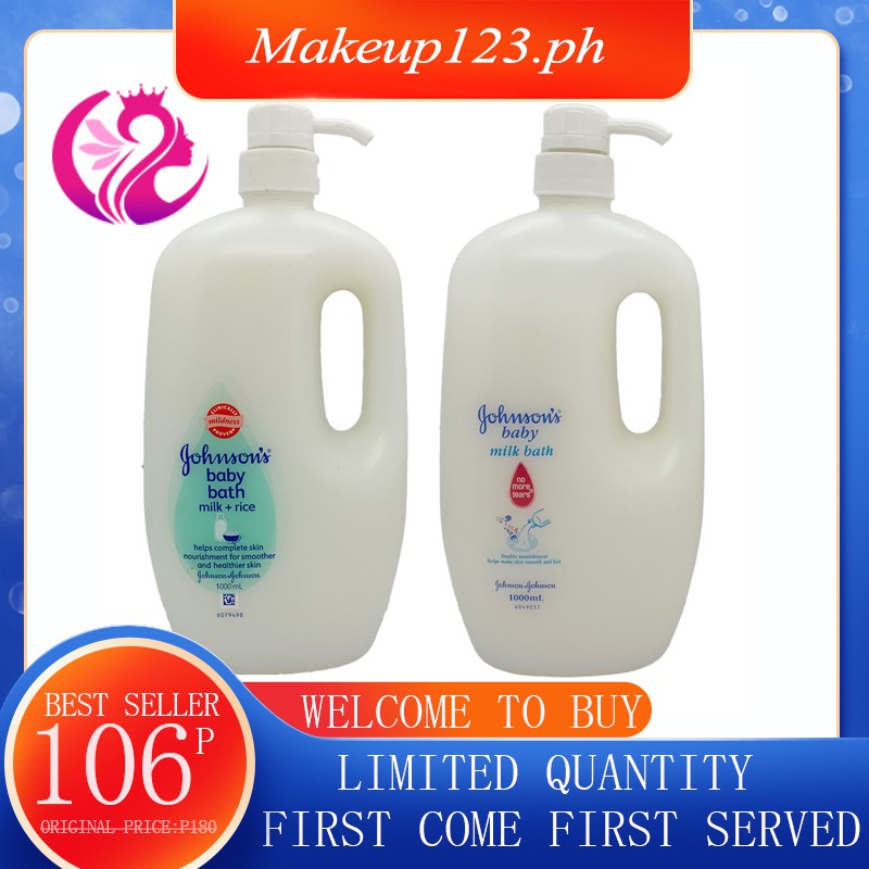 Johnson's Baby Milk Bath & Milk+rice Bath 1000ml Shopee Philippines
