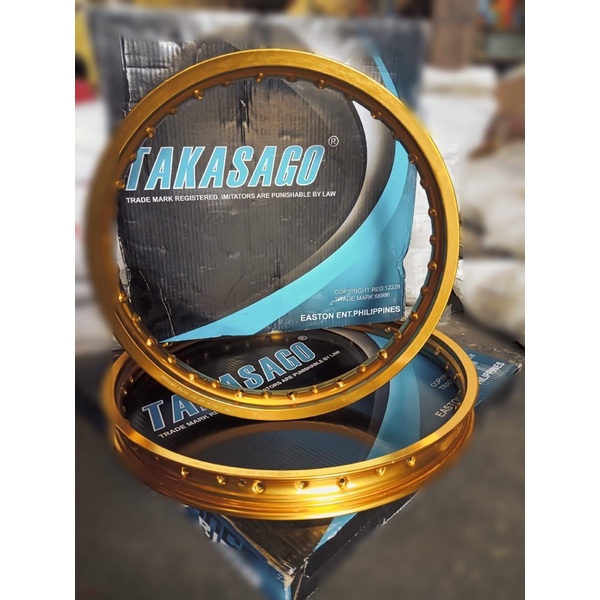 Takasago Tgo Motorcycle Rim Alloy GOLD 2.50x17 250x17 1.60x21 160x21 1 ...