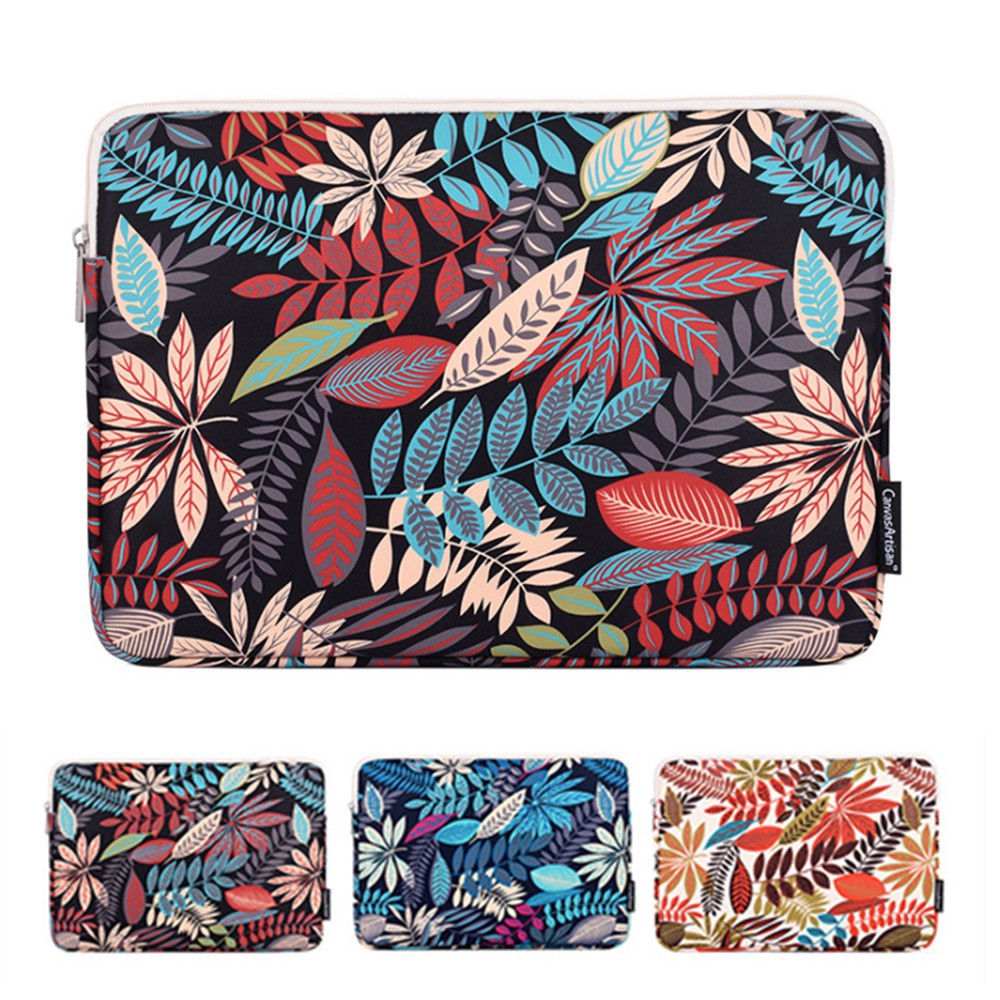 Turquoise Leaf Laptop Sleeve