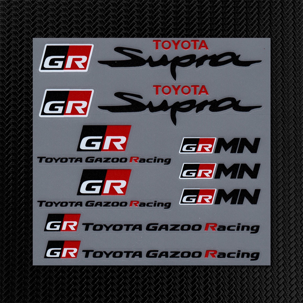 Car Sticker TOYOTA GAZOO RACING GR Logo Emblem Auto Decal Stickers ...