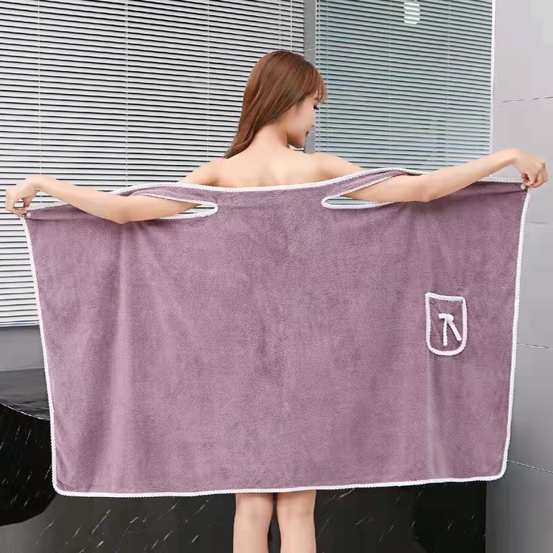 40 to 90kg size wearable bathrobe sexy quick drying bath towel Shopee