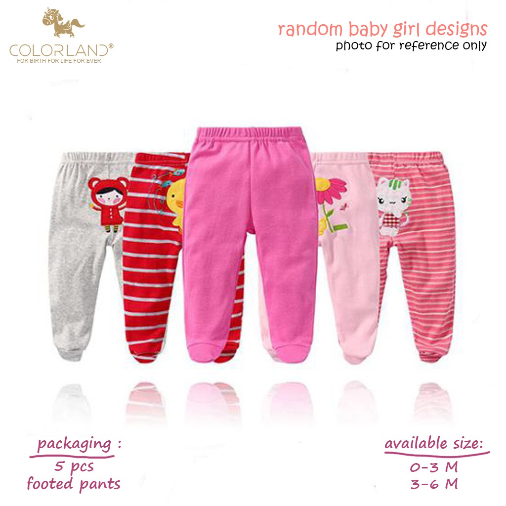 Baby girl footed pants best sale