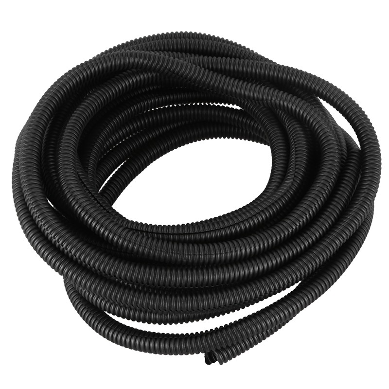 25 Ft 3/8 Inch Black Split Wire Loom – Polyethylene Cable Conduit – MICRO SLT38