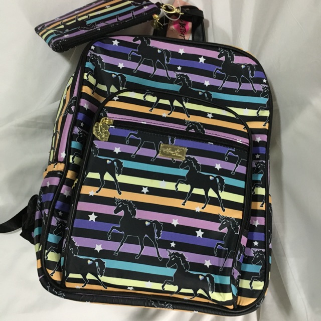 Betsey johnson rainbow backpack sale