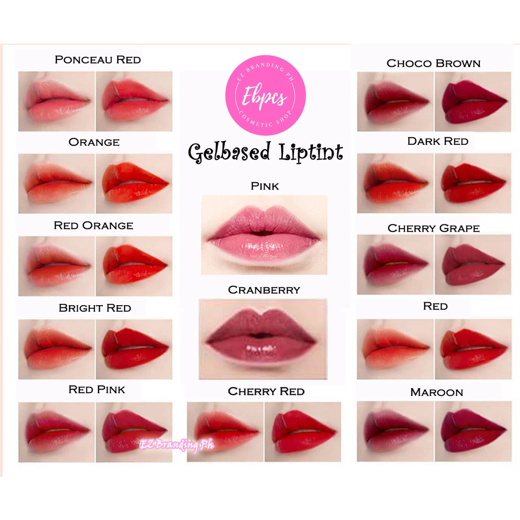 Organic Gelbase Liptint (open for rebranding minimum of 20pcs) | Shopee ...