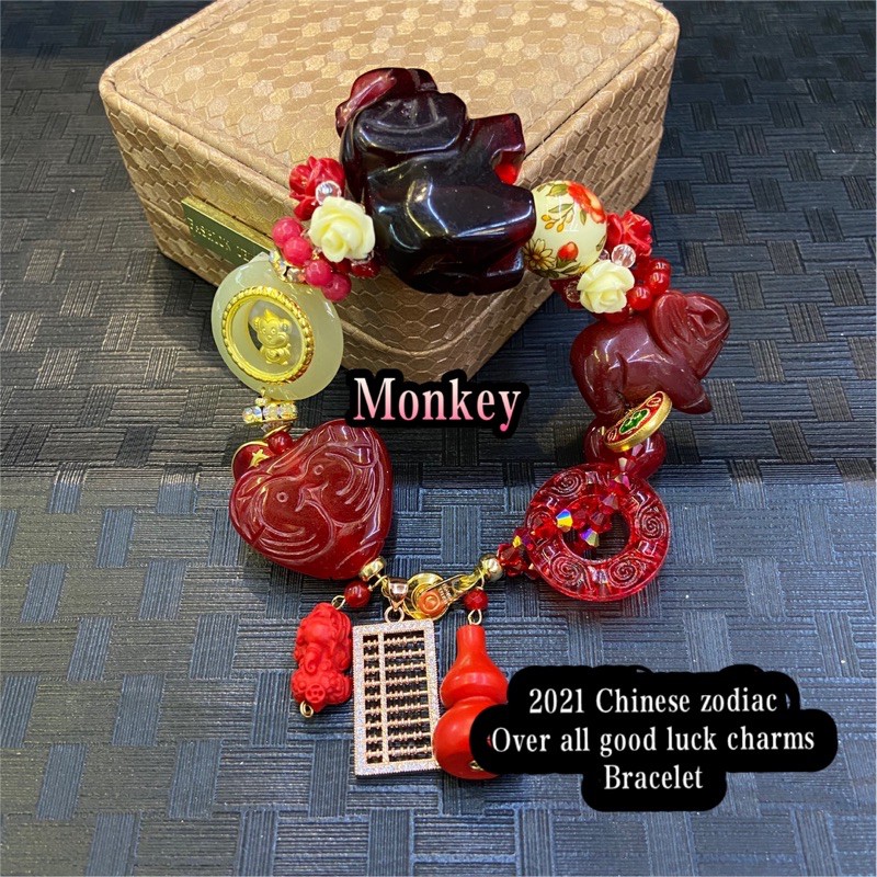 2021 Chinese zodiac Monkey over all good luck bracelet Shopee Philippines