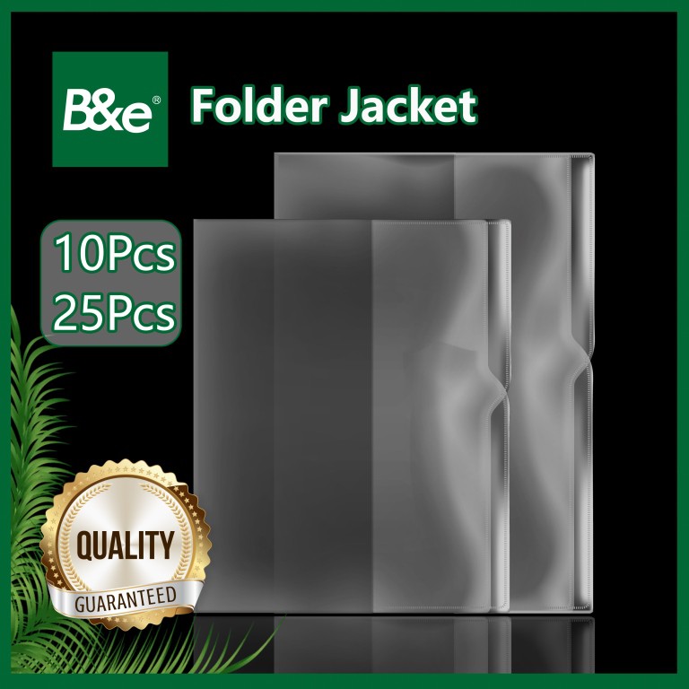 bnesos Stationary Plastic Clear Folder Jacket Long Clear Folder Jacket ...