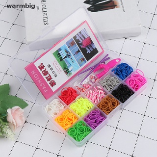 100/500pcs Transparent Loom Rubber Bands S Clips for DIY Jewelry