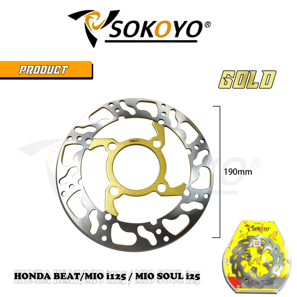 Top1Motor Front Disc Brake 4 holes 190mmBeat Beat fi Honda Click V1 V2 ...