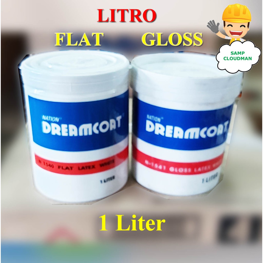 Nation Dreamcoat Flat or Gloss Latex White 1L Liters Quart N-1540 or N ...