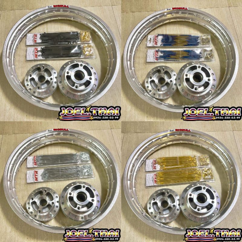 Rimset Xrm125 Trinity Discbrake Front And Rear Hub | Shopee Philippines