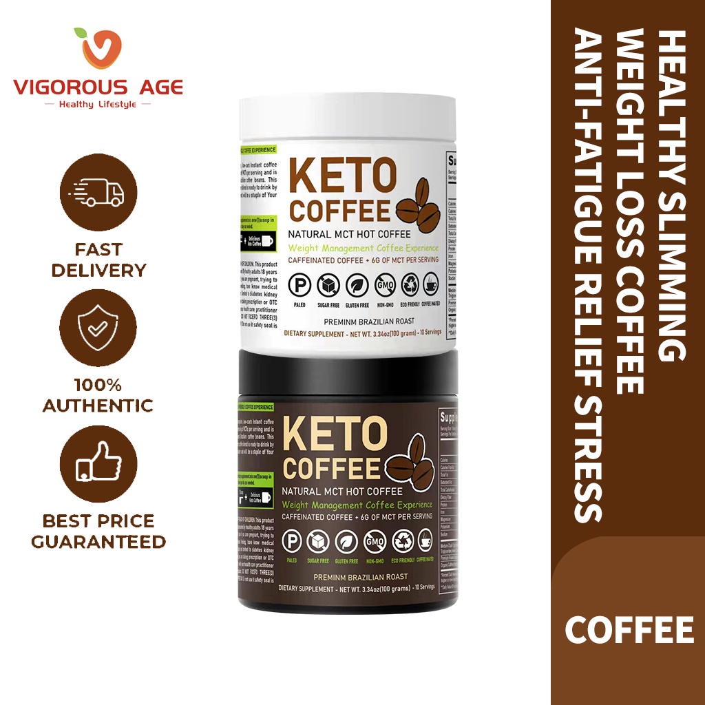 Vigorous Age Keto Coffee Slimming Coffee Burns Fat Suppresses Appetite