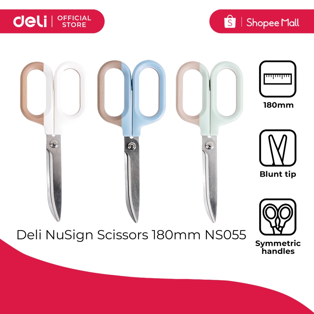 Deli NS055 NuSign Scissors 180mm [79NS055] | Shopee Philippines