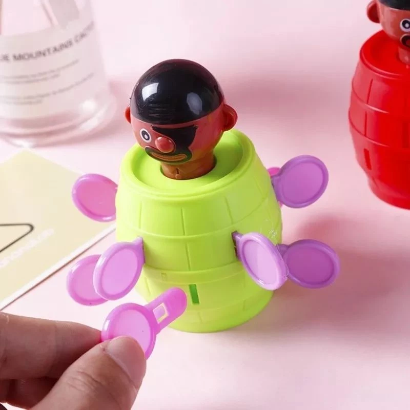 Mini Funny Novelty Kids Children Funny Lucky Game Gadget Tricky Pirate Barrel Game