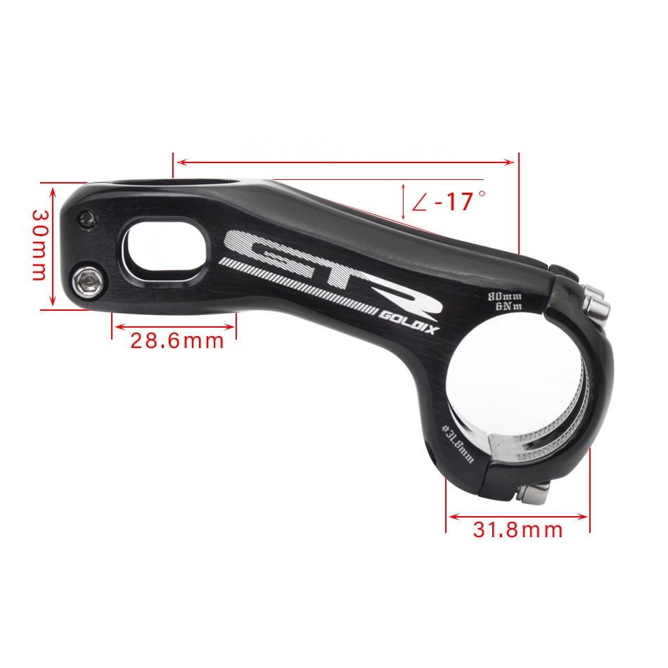 Goldix Stem Mountain Road Bike Handlebar Negative 17 Degrees 80 90 100mm Next Bikes Parts Bmx Stem Shopee Philippines