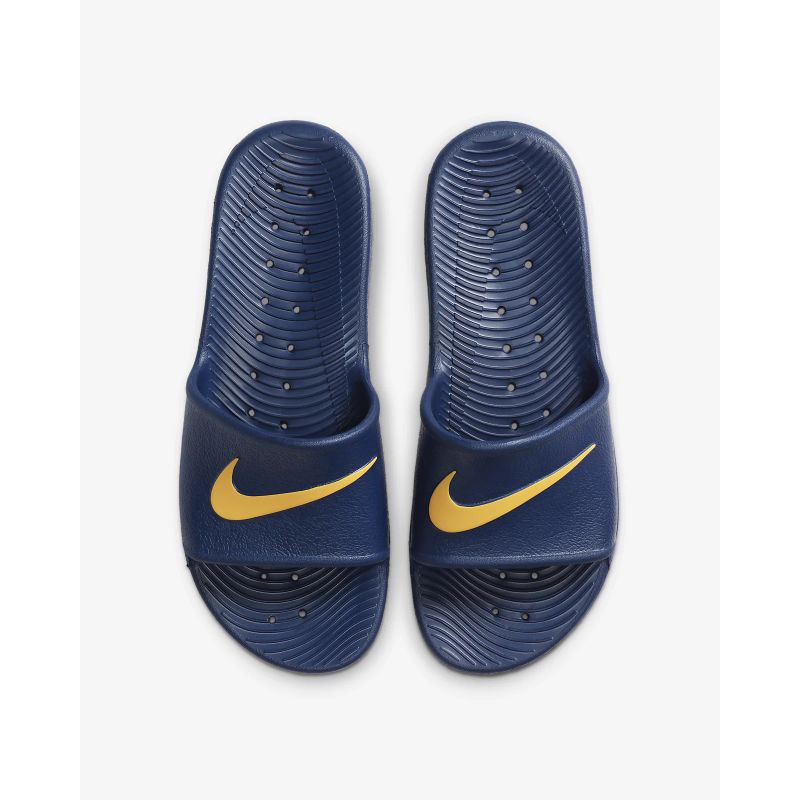 Nike kawa slide navy clearance blue