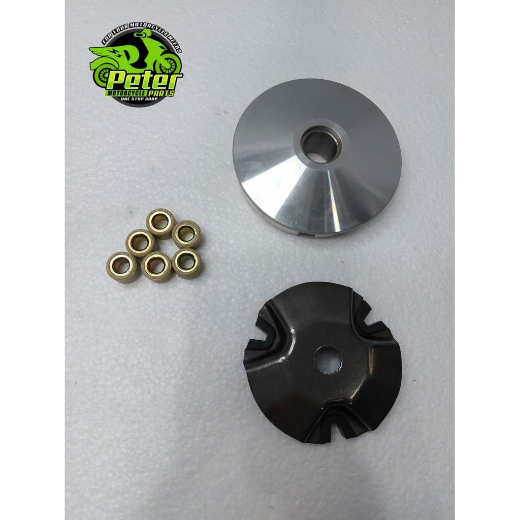 PULLEY SET YAMAHA JOG 50CC /ARTISTIC/NEXTZONE/APRIO/ZR/ER TAIWAN/TARGET 50CC(STOCK)