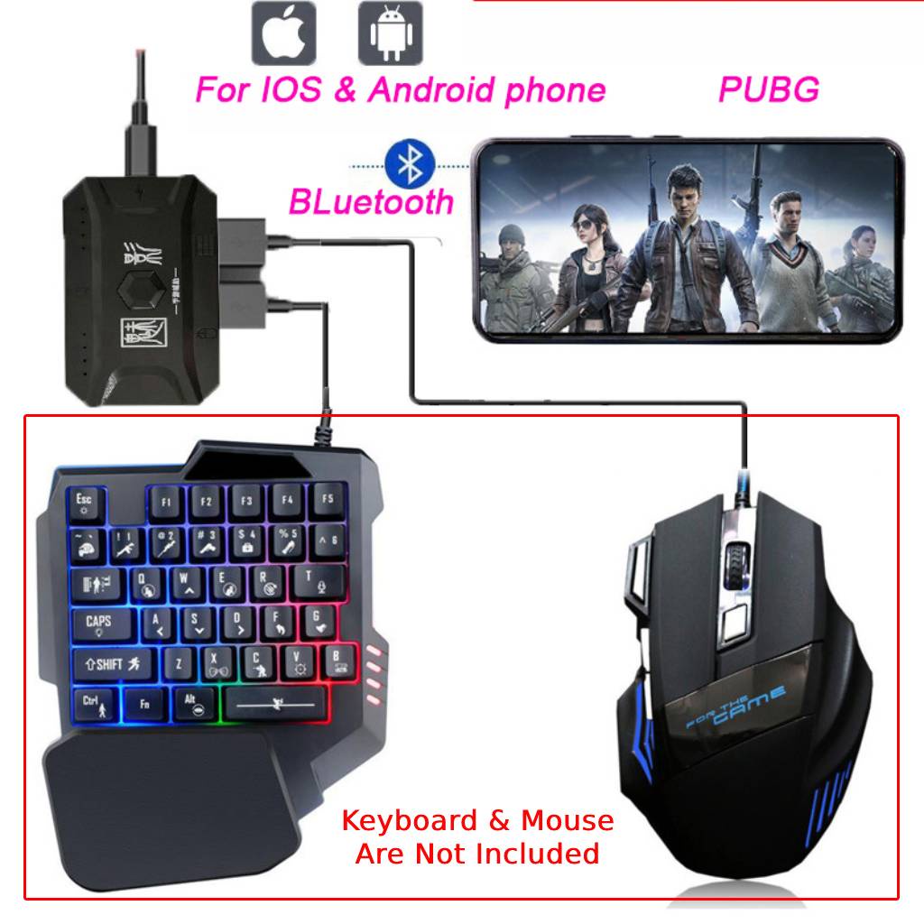 Mobile Gamepad Controller Gaming Keyboard Mouse Converter for Android ...