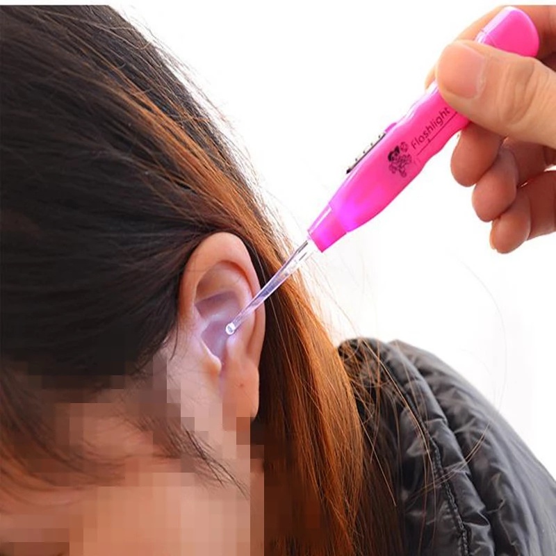 1pc LED Light Earpick Ear Cleaner Ear Picker Luminous Earpick Nursing ...