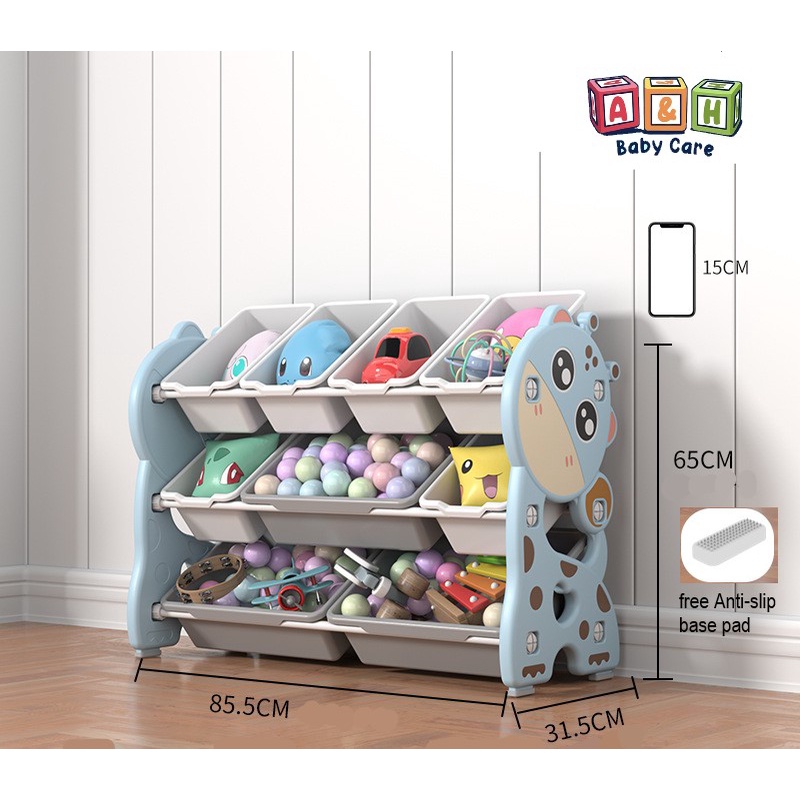 Toy organizer Rack Shelves Kids playroom storage | Shopee Philippines