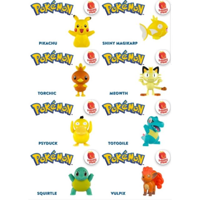 Happy meal best sale pokemon toys 2018