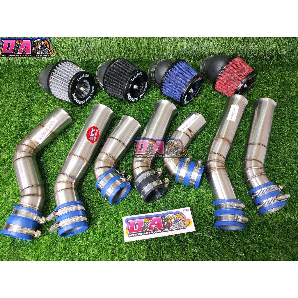 RAM AIR WITH WASHABLE MUSHROOM AIR FILTER NMAXv1v2 /AEROXv1v2 / PCX160 ...