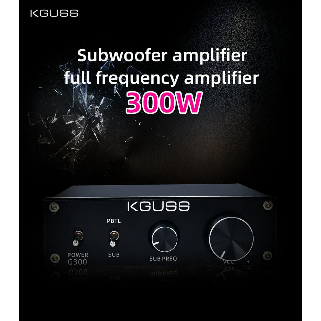 KGUSS G300 HIFI Class D Subwoofer audio Amplifier 300W AMP Bass Treble