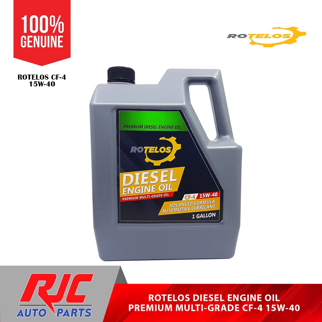 Rotelos CF-4 15W-40 Diesel Engine Oil Premium Multi-Grade Oil 1Gallon ...