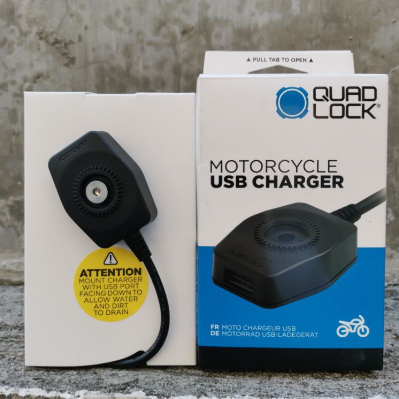 Quad Lock Adapter Motorrad USB Charger