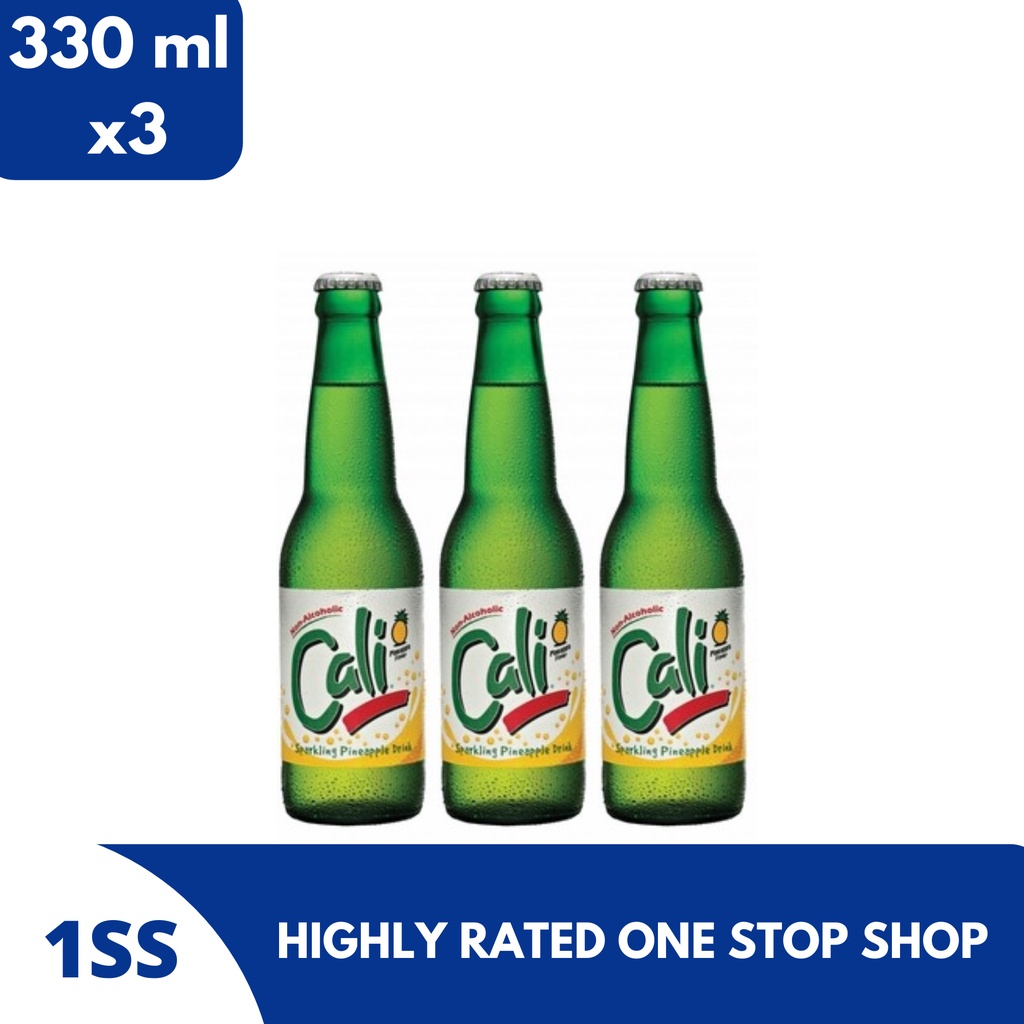 Cali Sparkling Pineapple Drink 330ml Set Of 3 Shopee Philippines