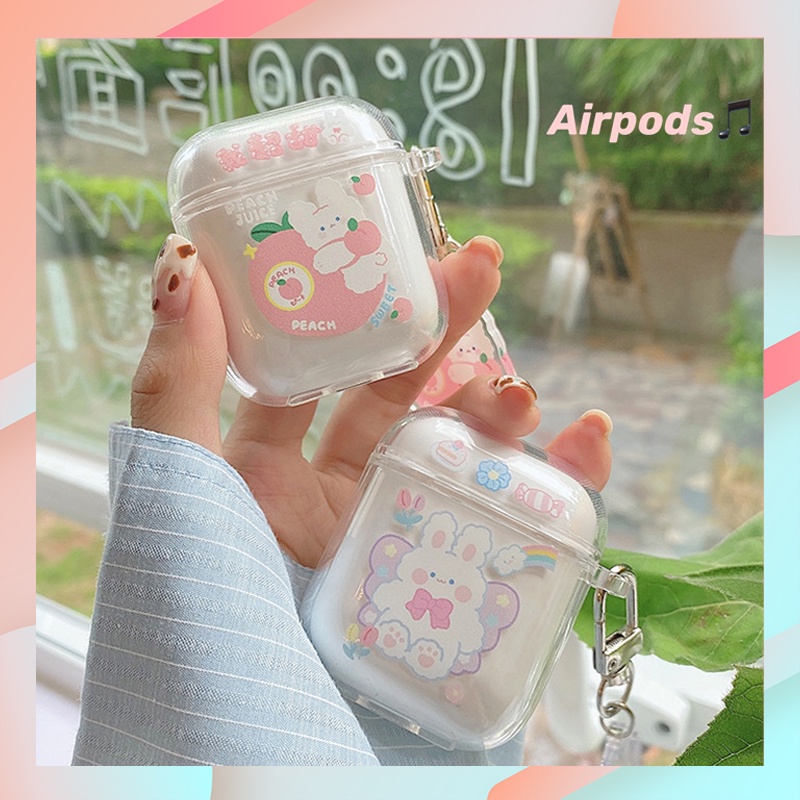 Cartoon Rabbit Airpods Case Protective For AirPods 4 1/2/3 Gen AirPods ...