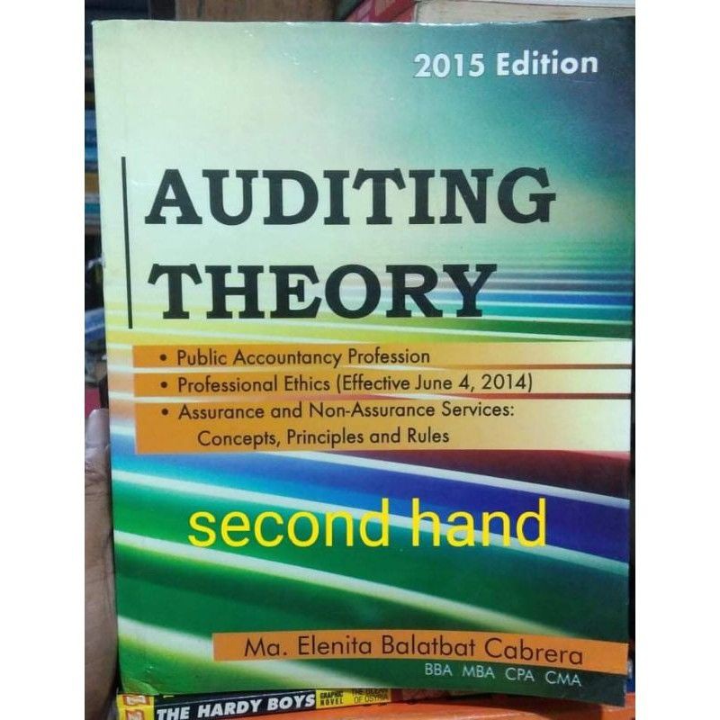 auditing theory by cabrera | Shopee Philippines