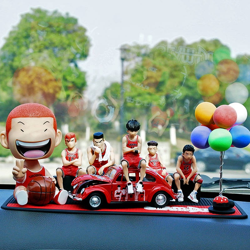 Cartoon Cute Slam Dunk Hanamichi Sakuragi Shaking Head Car Decoration