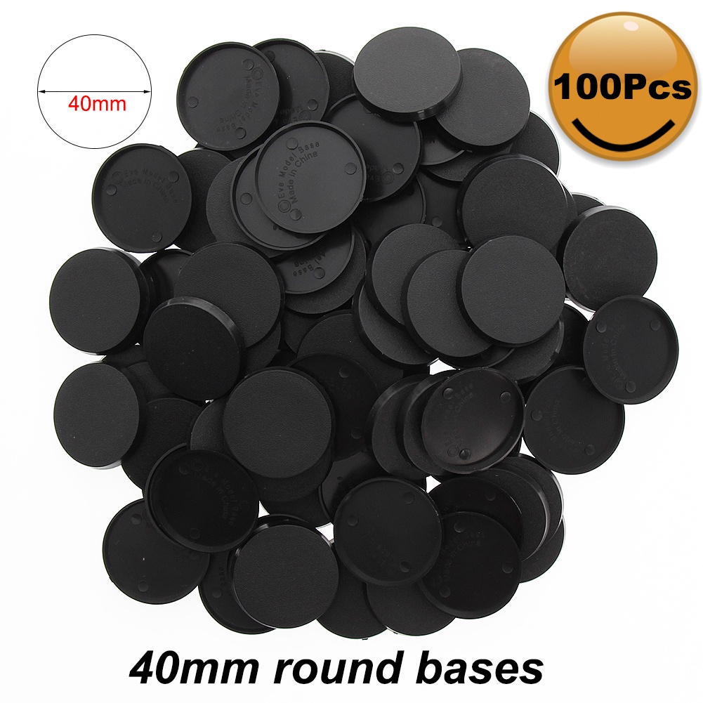 MB540 40pcs/60pcs/100pcs 40mm Plastic Bases Table Games Model Bases ...